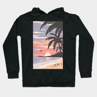 Sunset at the beach Hoodie